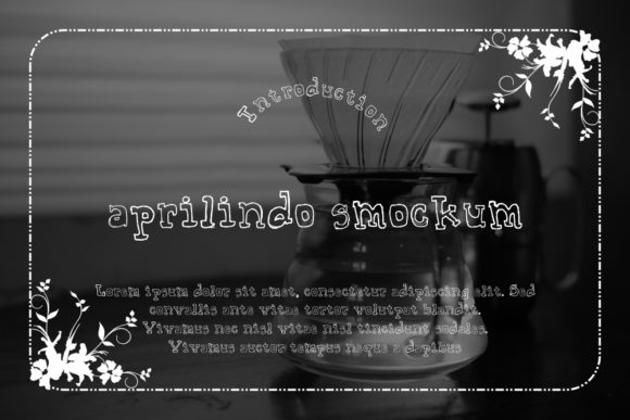 Aprilindo Smockum: A Display Font for Business Creativity