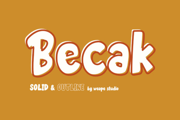 Becak Font Review for Campaign Design