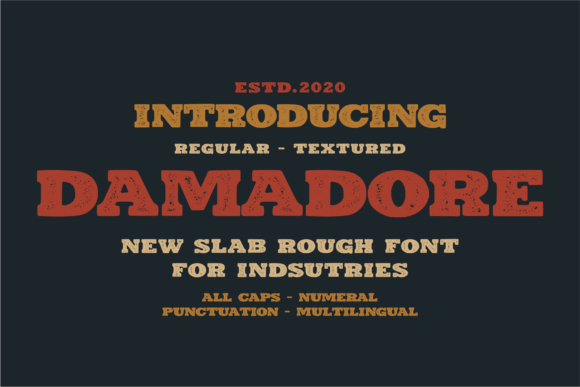 Damadore: A Bold Display Font for Eye-Catching Campaigns