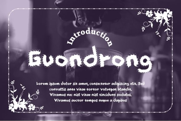 Guondrong: A Playful Display Font for Creative Editorial Design