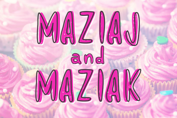 Maziaj and Maziak: A Playful Display Font for Editorial Design