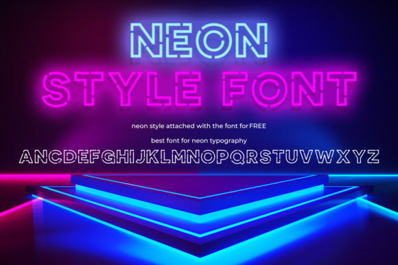 Neon Style: A Vibrant Display Font for Digital Branding