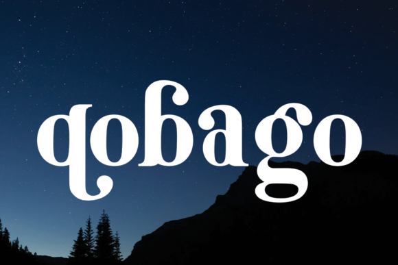 Qobago: A Display Font for Bold Branding