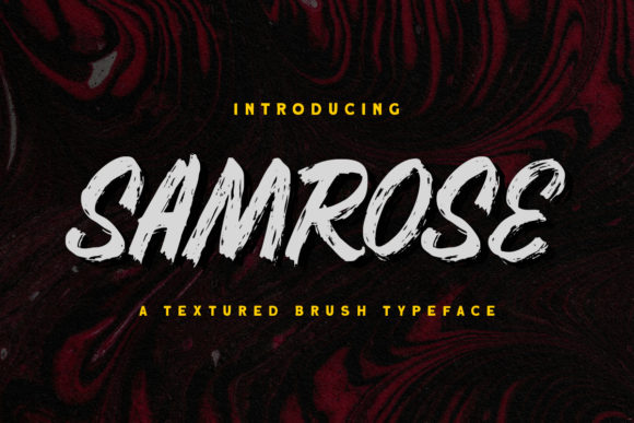 Samrose: A Textured Font That Elevates Branding