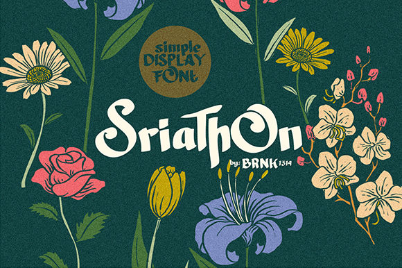 Sriathon: A Bold Display Font for Creative Branding